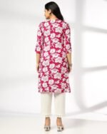 Women Printed Straight Kurta - Image 4