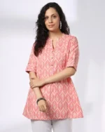 Women Geometric Print A-Line Kurti