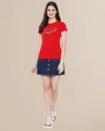 Women Typographic Print Regular Fit T-Shirt - Image 4